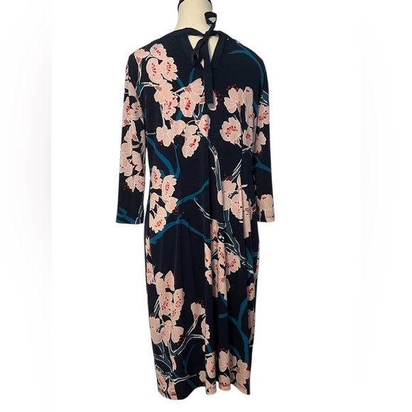 Pea in the pod Maternity Women’s size Medium Navy/ Floral Shift dress🤰3/4 sleeve - Picture 6 of 9